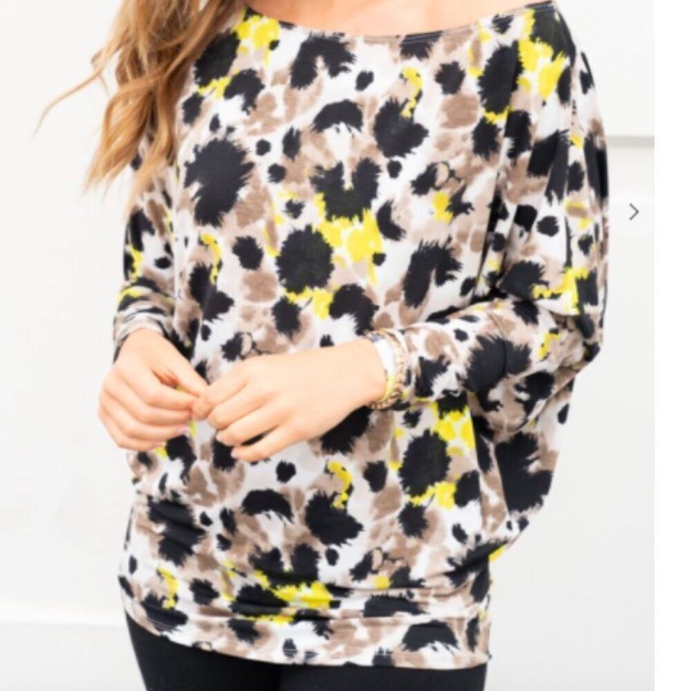 White Birch size 1X dolman sleeve top.
